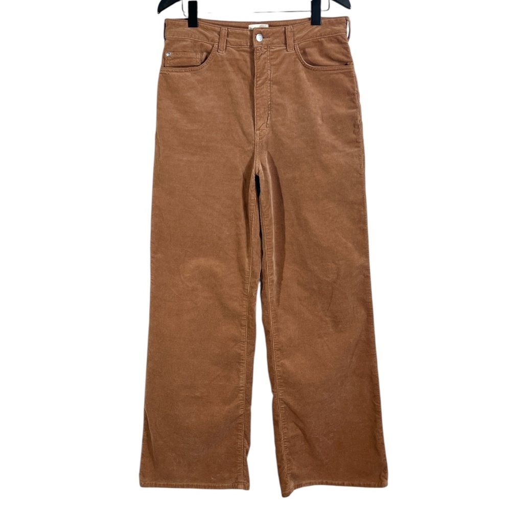 Anthropologie Pilcro The Relaxed Wide Leg Corduroy Pants Brown Size 30